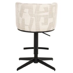 Bar/counterstoel Cheyenne beige graffic (Beige graffic)