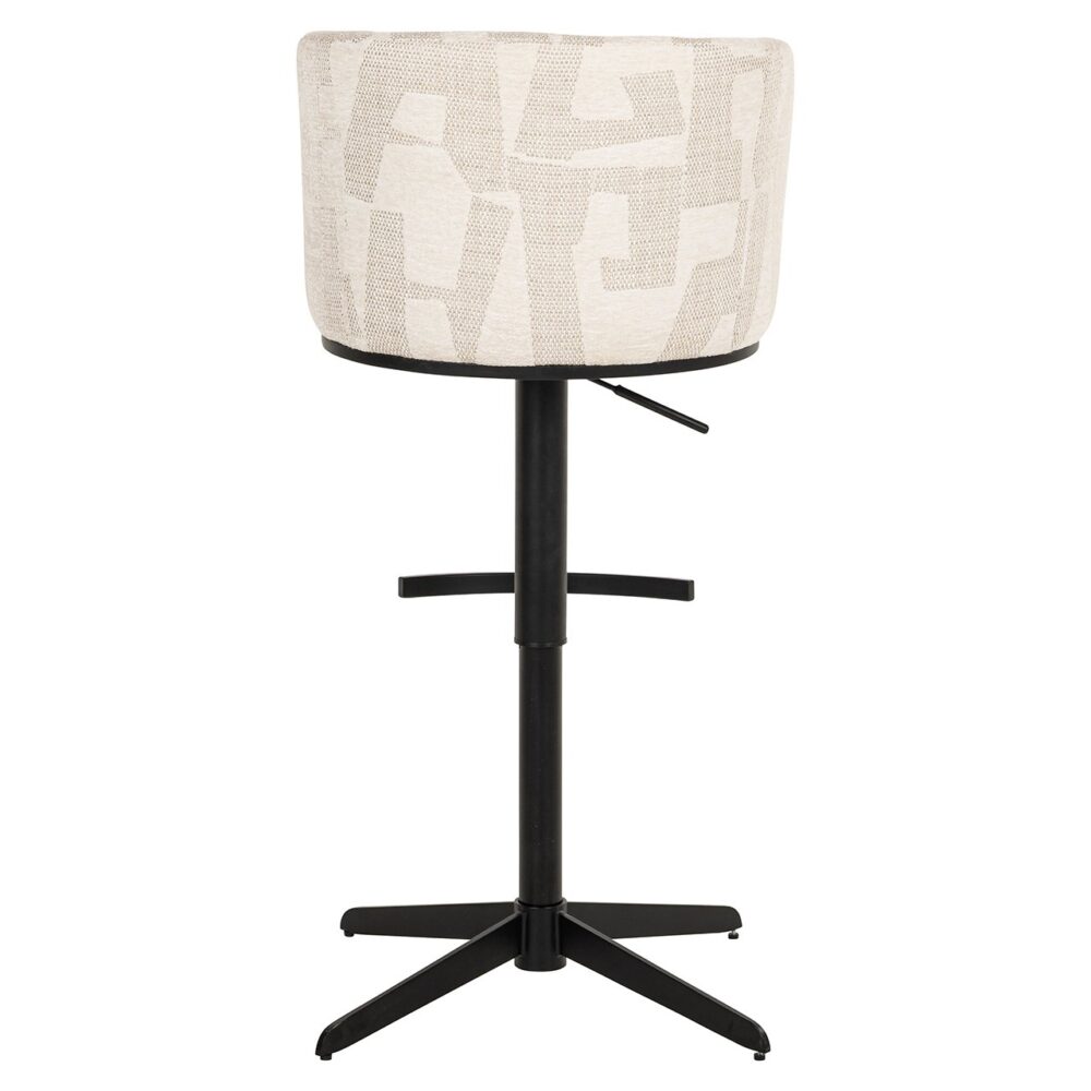 Bar/counterstoel Cheyenne beige graffic (Beige graffic)