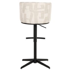 Bar/counterstoel Cheyenne beige graffic (Beige graffic)