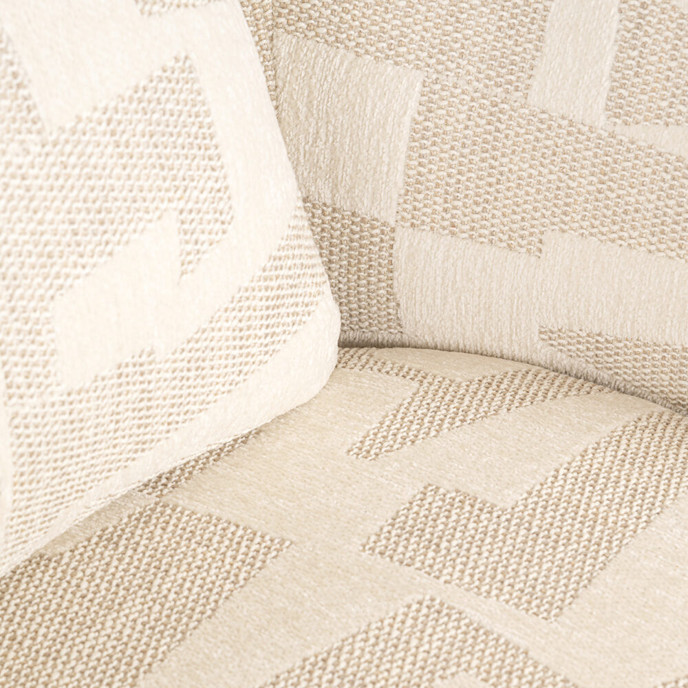 Lounge fauteuil Tuscany beige graffic (Beige graffic)