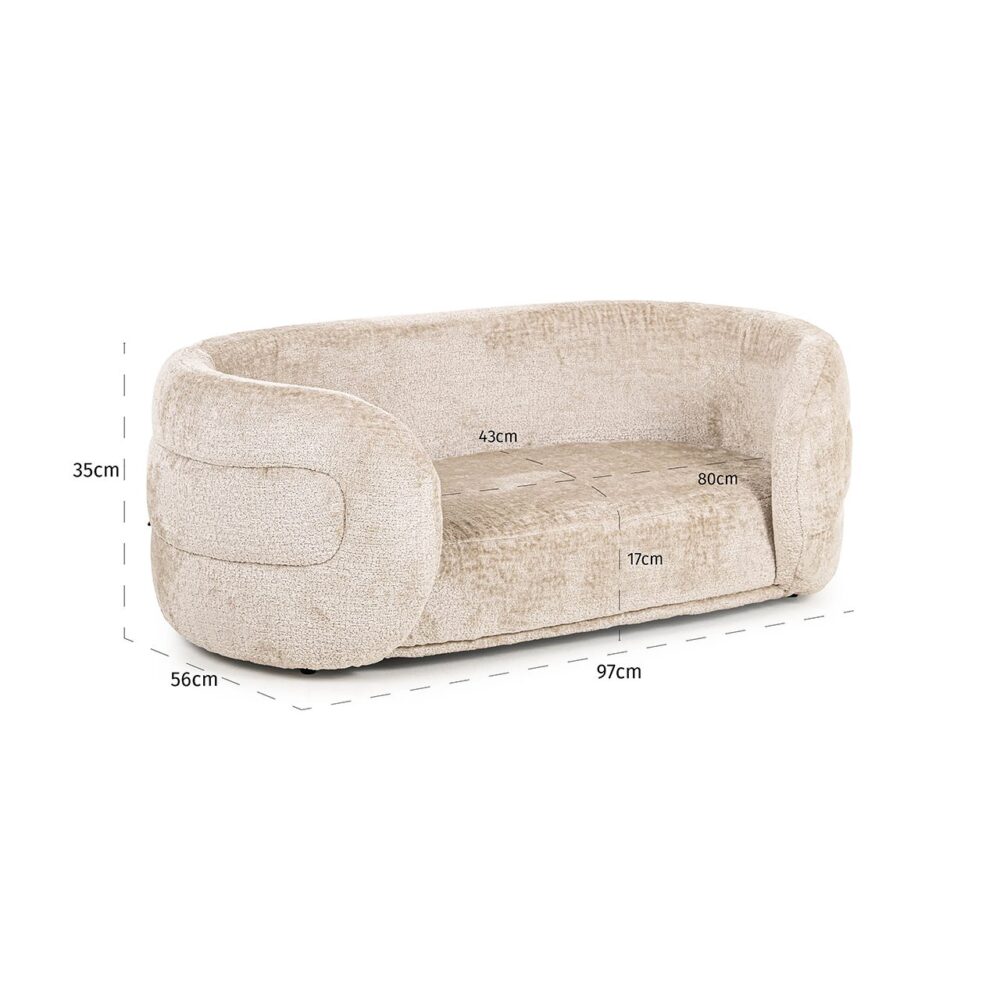 Huisdierenbed Bingo clay chenille (Bergen 902 clay chenille)