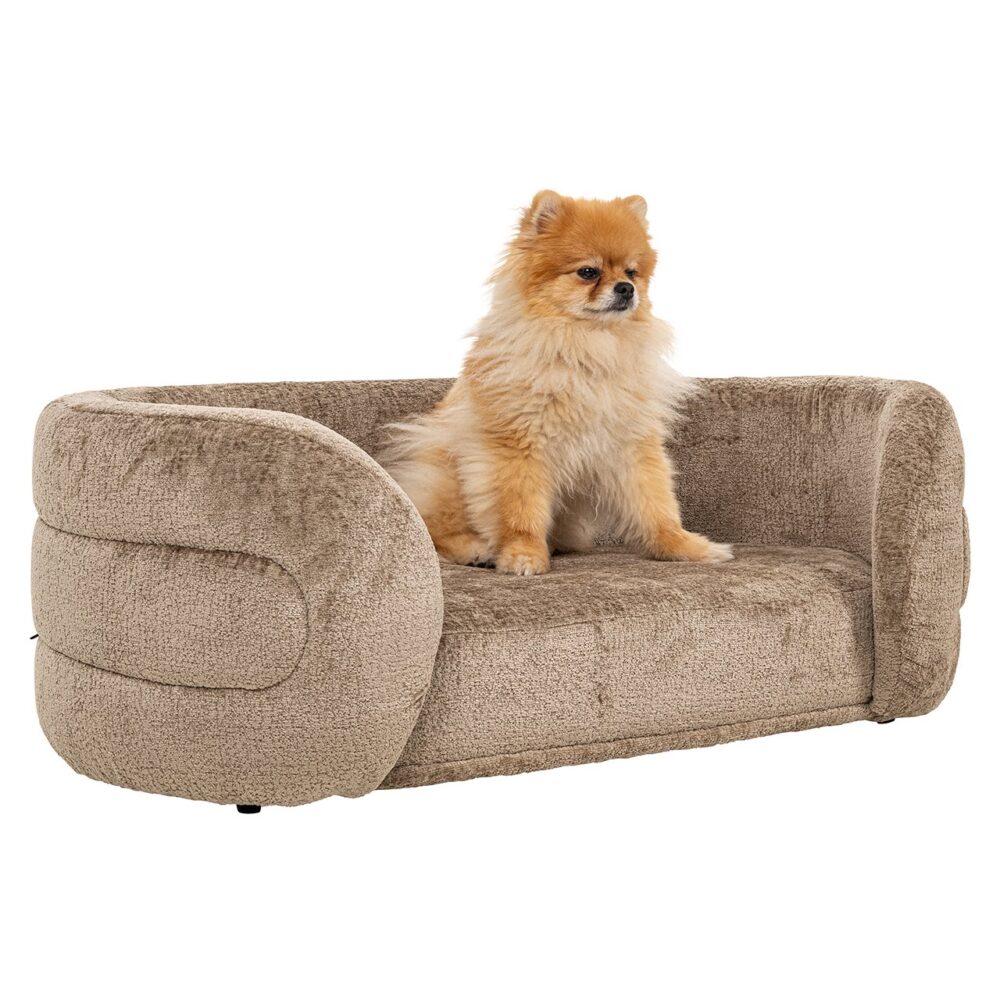 Huisdierenbed Bingo taupe chenille (Bergen 104 taupe chenille)