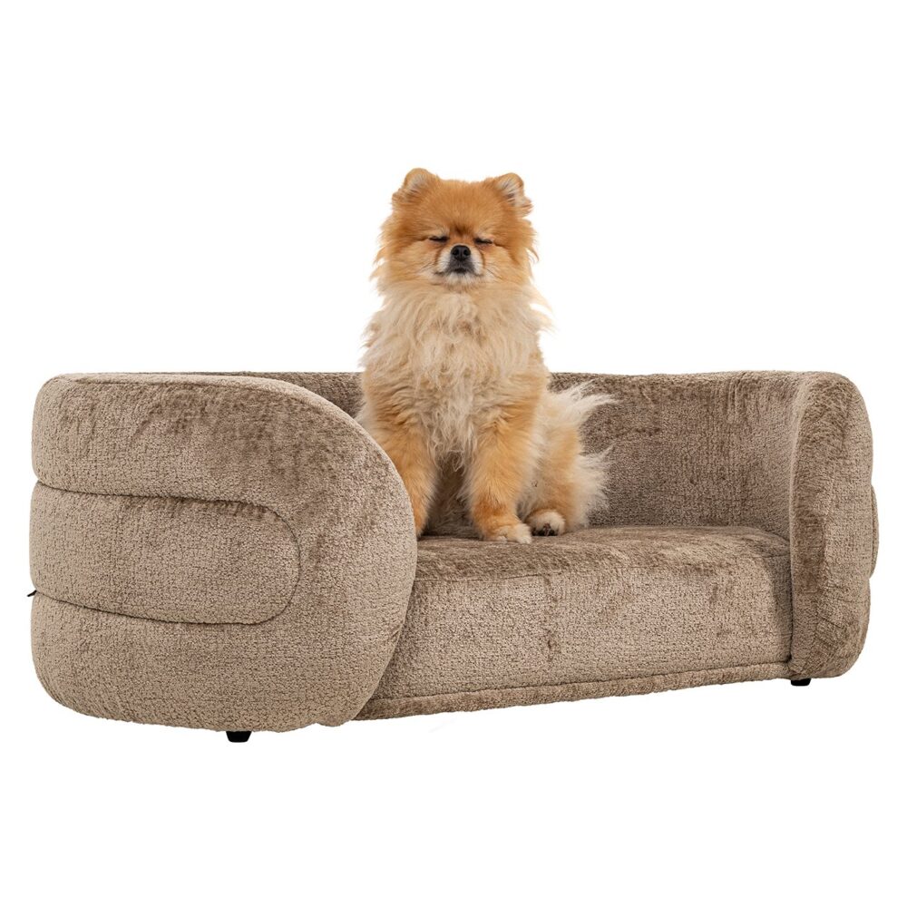 Huisdierenbed Bingo taupe chenille (Bergen 104 taupe chenille)