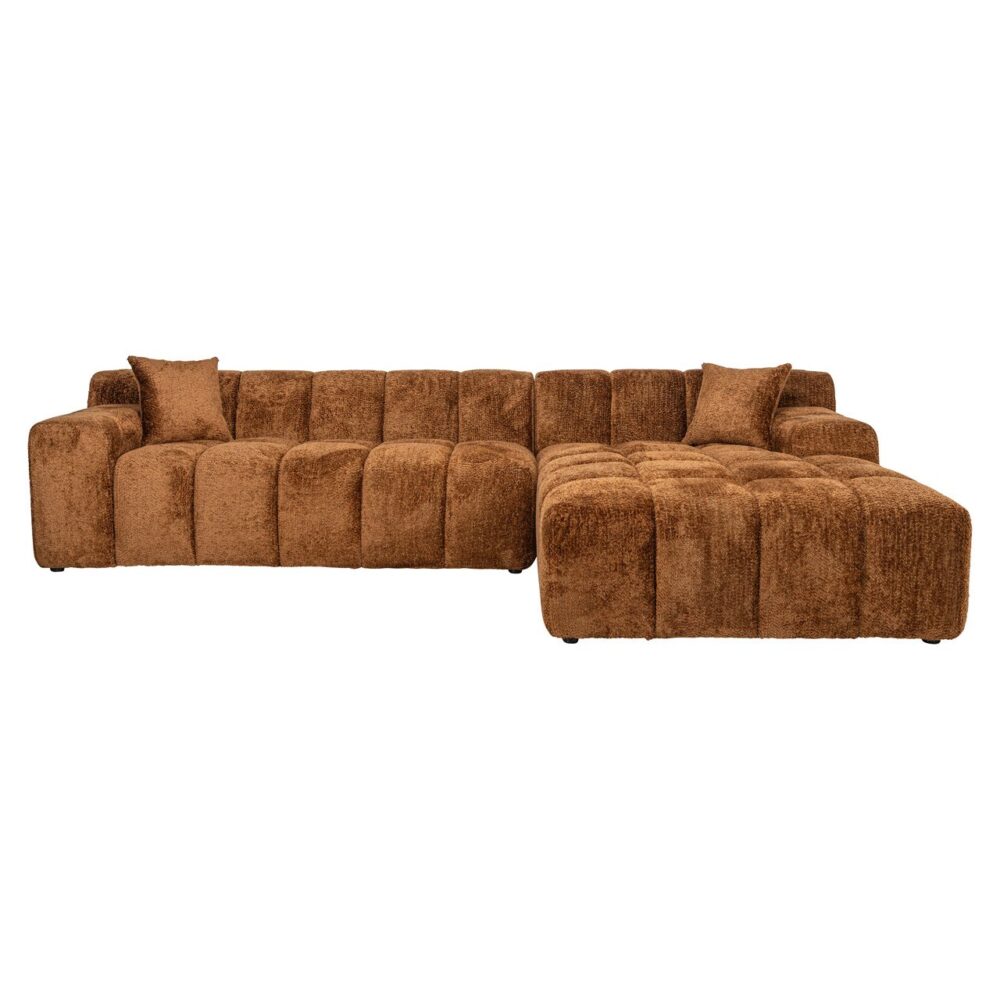 Sofa Cube 3-zits + lounge rechts (Be Lovely 603 Cinnamon)