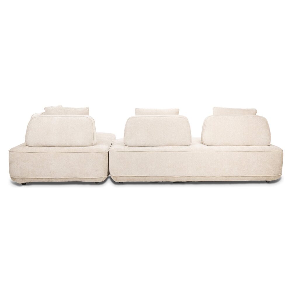 Bank Tudor met losse rugeleuning cream unicorn (Unicorn 11 cream)