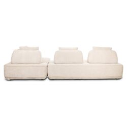 Bank Tudor met losse rugeleuning cream unicorn (Unicorn 11 cream)