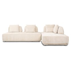 Bank Tudor met losse rugeleuning cream unicorn (Unicorn 11 cream)