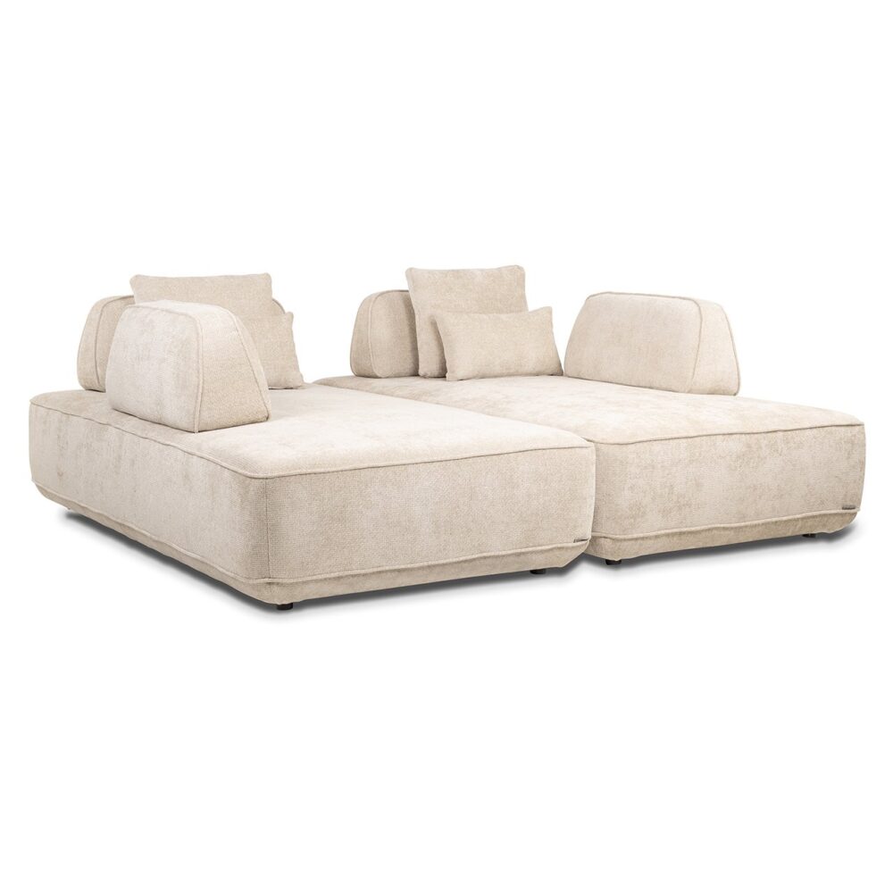 Bank Tudor met losse rugeleuning cream unicorn (Unicorn 11 cream)