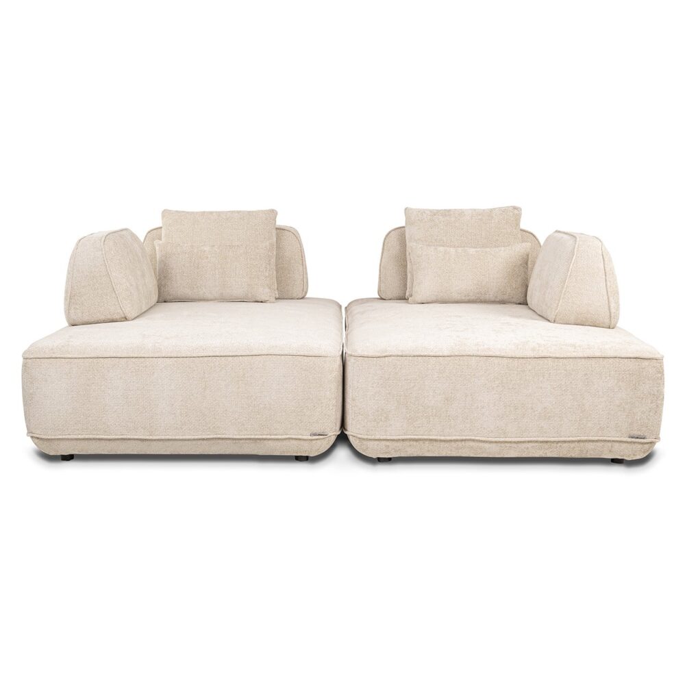 Bank Tudor met losse rugeleuning cream unicorn (Unicorn 11 cream)
