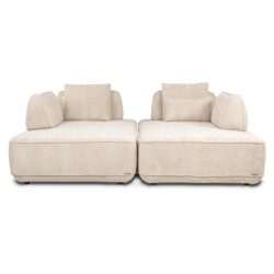 Bank Tudor met losse rugeleuning cream unicorn (Unicorn 11 cream)