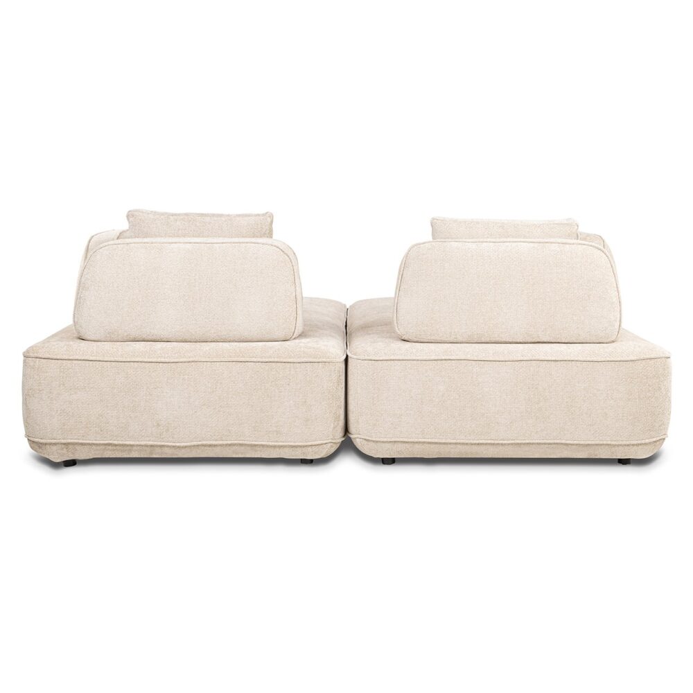 Bank Tudor met losse rugeleuning cream unicorn (Unicorn 11 cream)