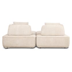 Bank Tudor met losse rugeleuning cream unicorn (Unicorn 11 cream)