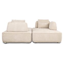 Bank Tudor met losse rugeleuning cream unicorn (Unicorn 11 cream)