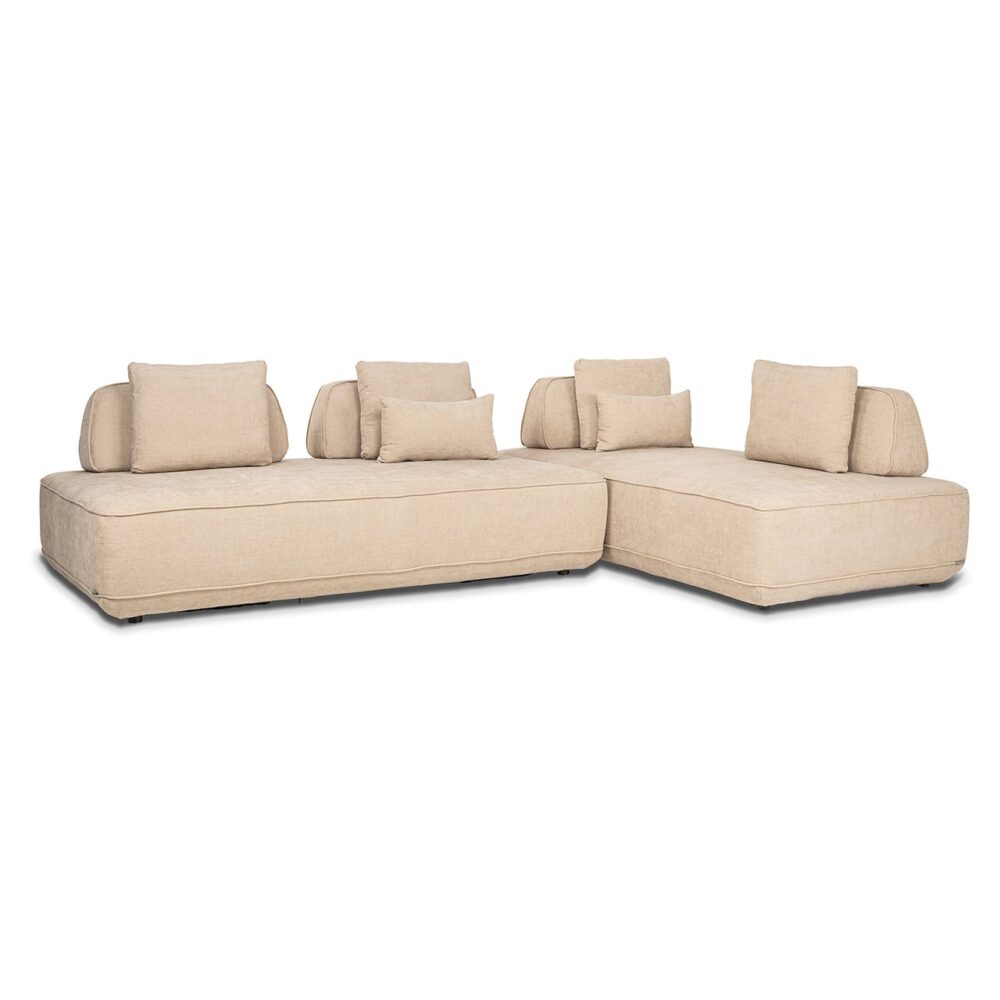 Bank Tudor met losse rugleuning sand olympus (Sand olympus)