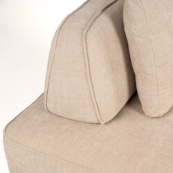 Bank Tudor met losse rugleuning sand olympus (Sand olympus)