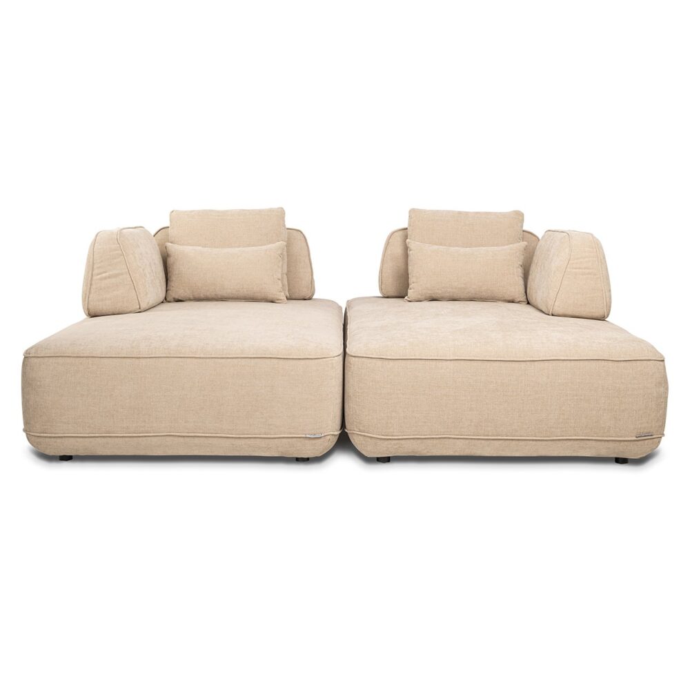 Bank Tudor met losse rugleuning sand olympus (Sand olympus)