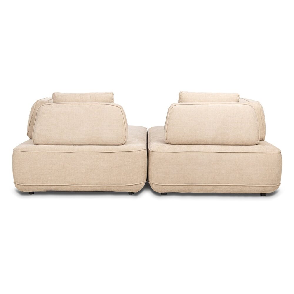 Bank Tudor met losse rugleuning sand olympus (Sand olympus)