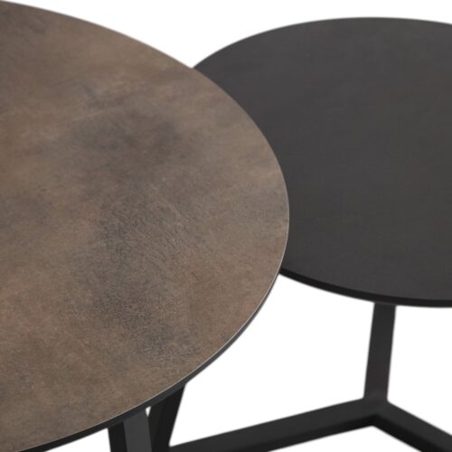 Couchtisch cassio Laminat nijwie schwarz Metallbein Qualität