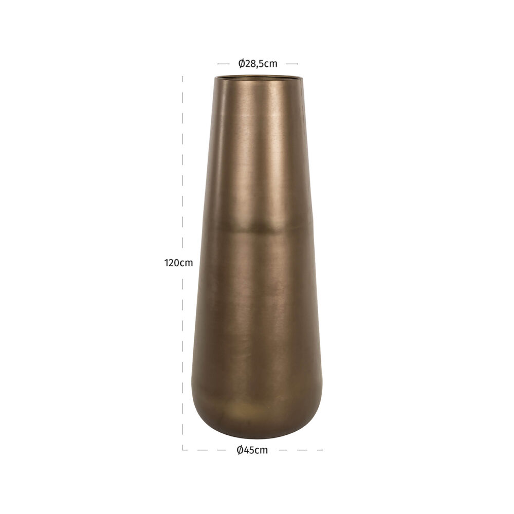 Vaas Kenza klein (Brass antique)