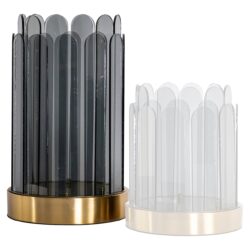 Windlicht Daisey groot (Smoke)