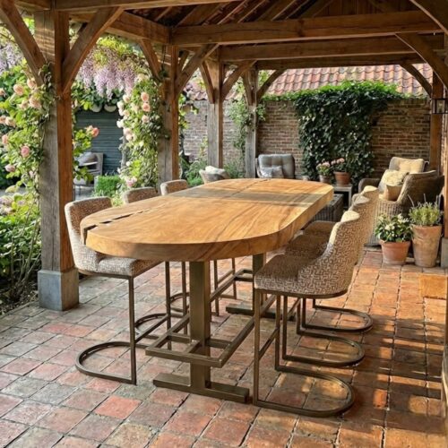 Bartafel suarhout ovaal