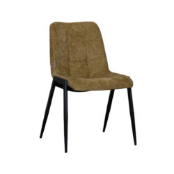 LABEL51 Eetkamerstoel Noor - Mustard - Elite - Black Frame