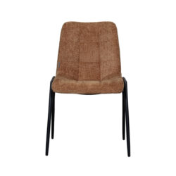 LABEL51 Eetkamerstoel Noor - Cognac - Elite - Black Frame