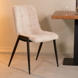 LABEL51 Eetkamerstoel Noor - Clay - Elite - Black Frame