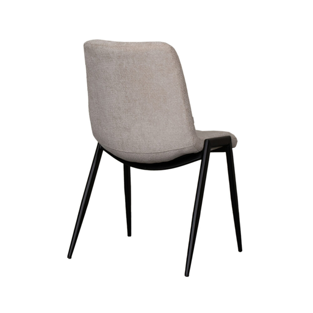 LABEL51 Eetkamerstoel Noor - Naturel - Elite - Black Frame