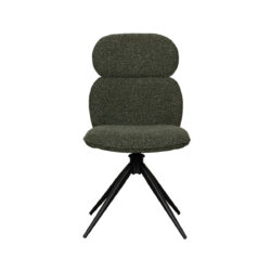LABEL51 Eetkamerstoel Finn - Forest - Boucle - Black Frame