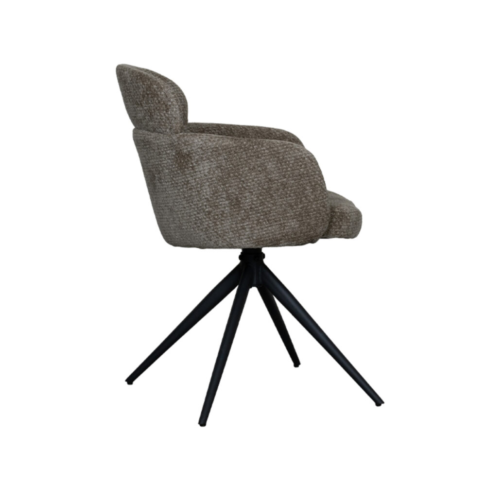 LABEL51 Eetkamerstoel Levi - Hunter - Elite - Black Frame