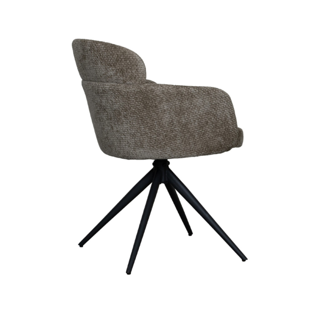 LABEL51 Eetkamerstoel Levi - Hunter - Elite - Black Frame
