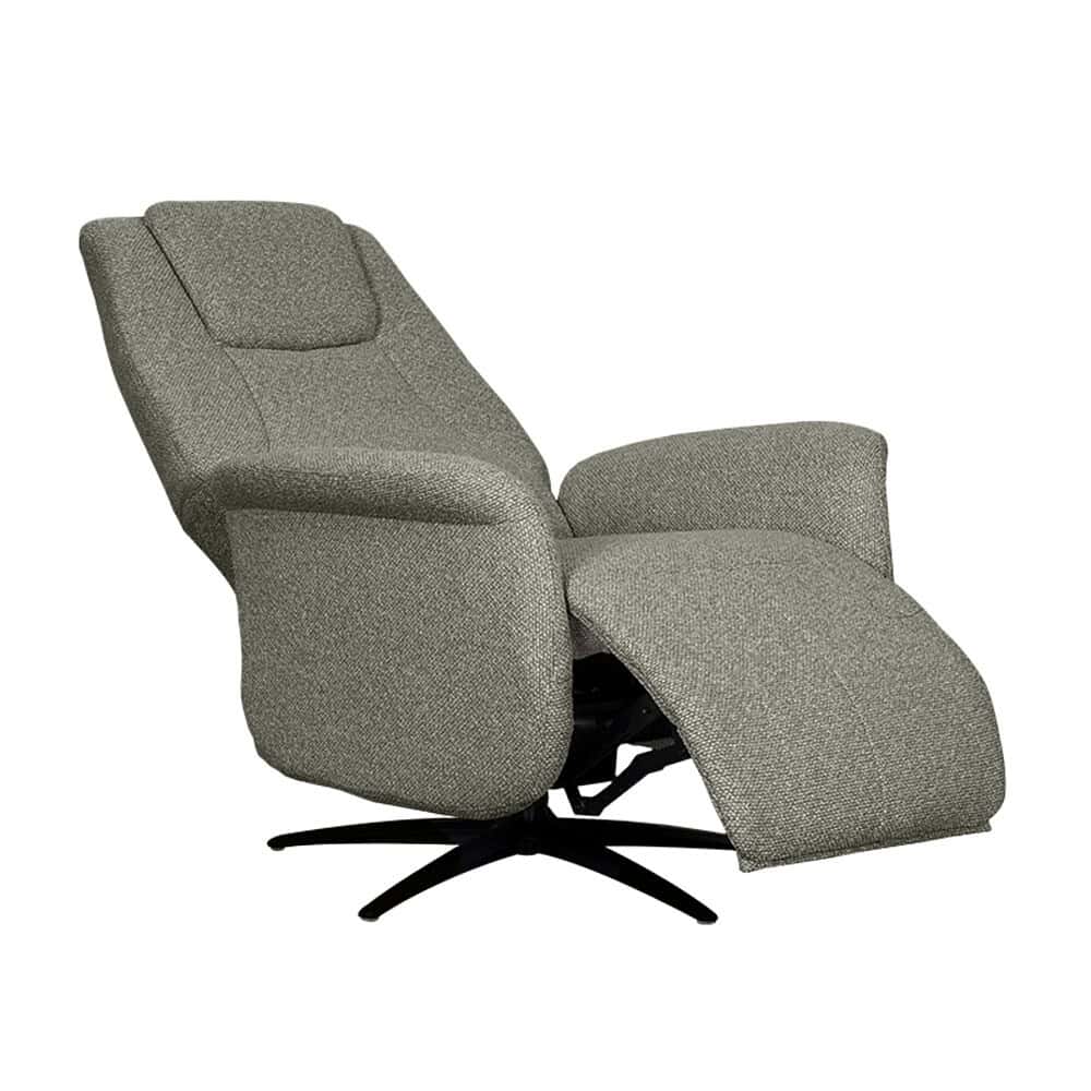 Hoogwaardige lounge fauteuil met verstelbare voetsteun, gemaakt van duurzaam textiel en modern design, perfect voor comfortabel relaxen in elke woonruimte.