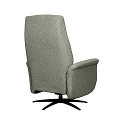Zitbare comfortabele relaxfauteuil met stof bekleding en draaibare onderstel, perfect voor moderne woon- en kantoorinterieurs.