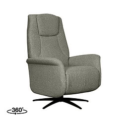 Elegante gestoffeerde relaxfauteuil met draaifunctie, ontworpen voor comfort en stijl in moderne woonruimtes, perfect voor ontspanning en loungeplezier.