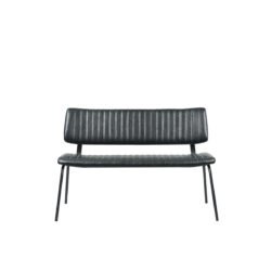 LABEL51 Eetkamerbank Gusto - Zwart - PU-Leder - 120 cm