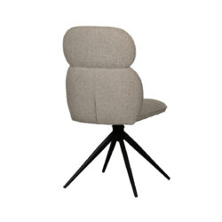 LABEL51 Eetkamerstoel Finn - Naturel - Boucle - Black Frame
