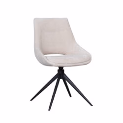 LABEL51 Eetkamerstoel Marlow - Naturel - Elite - Black Frame