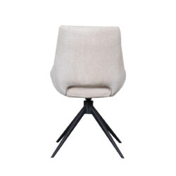LABEL51 Eetkamerstoel Marlow - Naturel - Elite - Black Frame