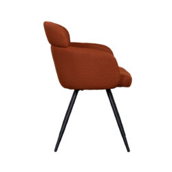 LABEL51 Eetkamerstoel Dinner - Rust - Breathe - Black Frame