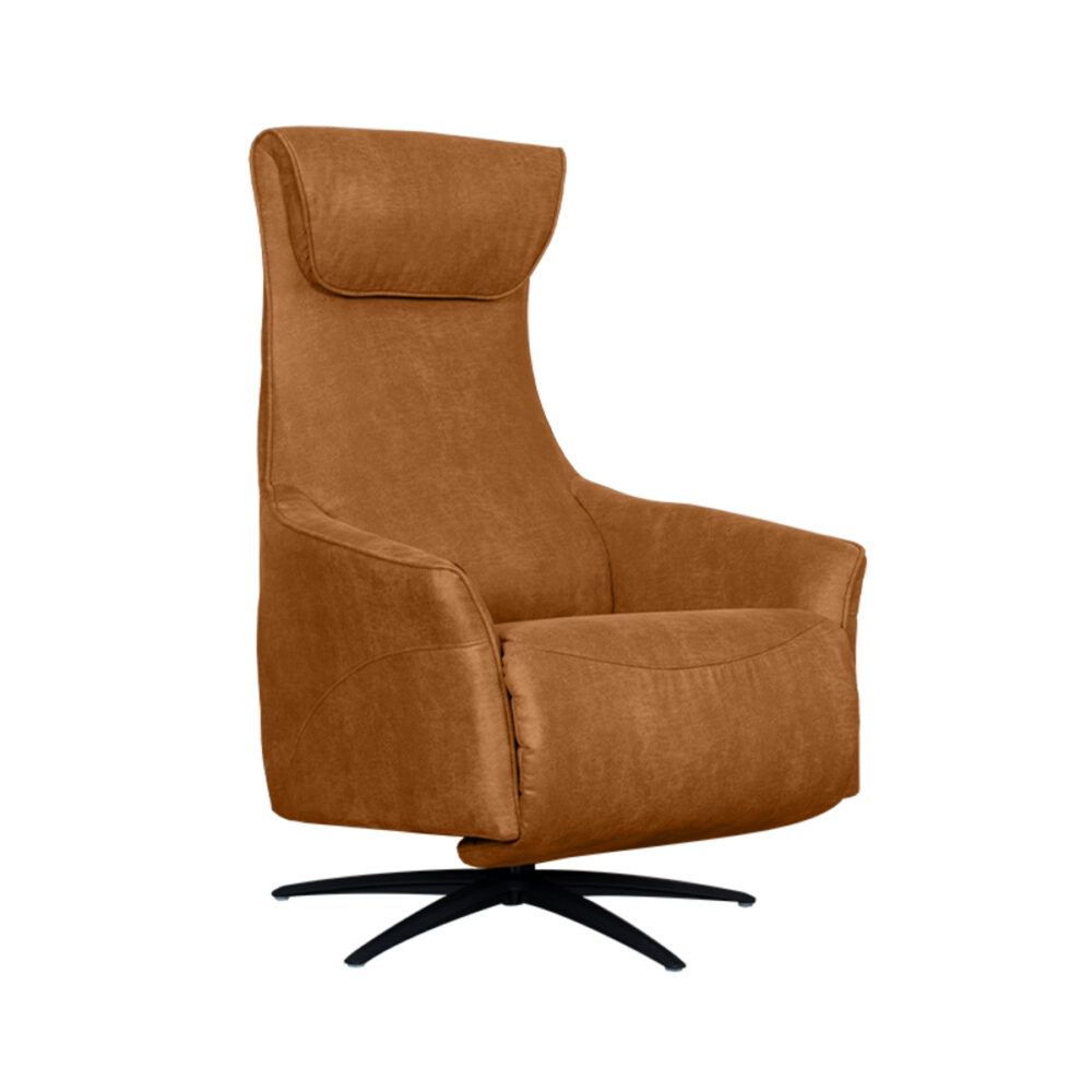 Fauteuil Lund - Cognac - Micro Suede - One Size