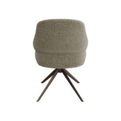 LABEL51 Eetkamerstoel Bern - Truffel grijs - Boucle - Bronze Frame