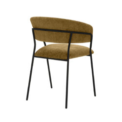 LABEL51 Eetkamerstoel Luuk - Mustard - Elite - Black Frame