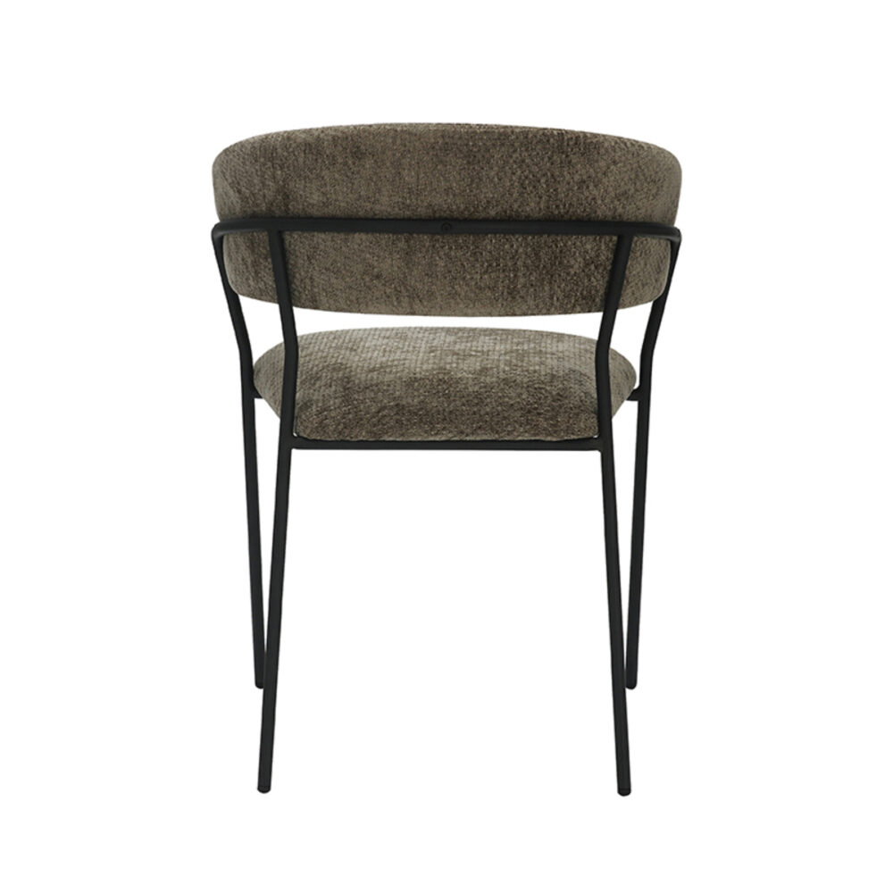 LABEL51 Eetkamerstoel Luuk - Hunter - Elite - Black Frame