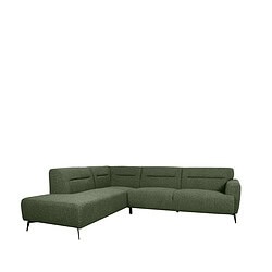 Zweefull hoekbank in groen stoffering van Mokana Meubelen, modern en comfortabel, perfect voor een stijlvolle zithoek.