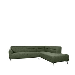 Luxe groene hoekbank; moderne Mokana meubels met comfortabele zitting en stijlvol design, perfect voor de woonkamer.