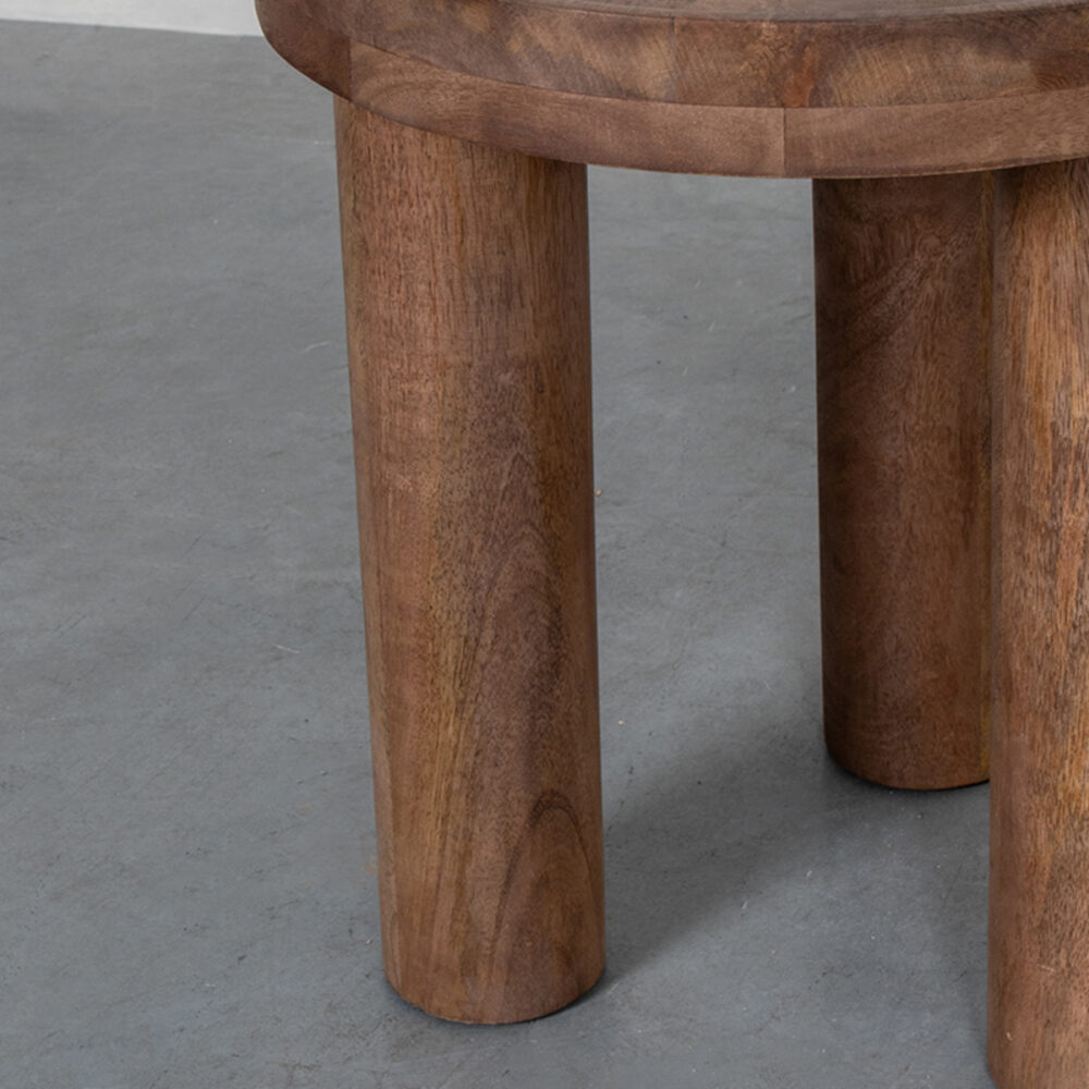 LABEL51 Bijzettafel Elly - Nature - Mangohout - 42 cm