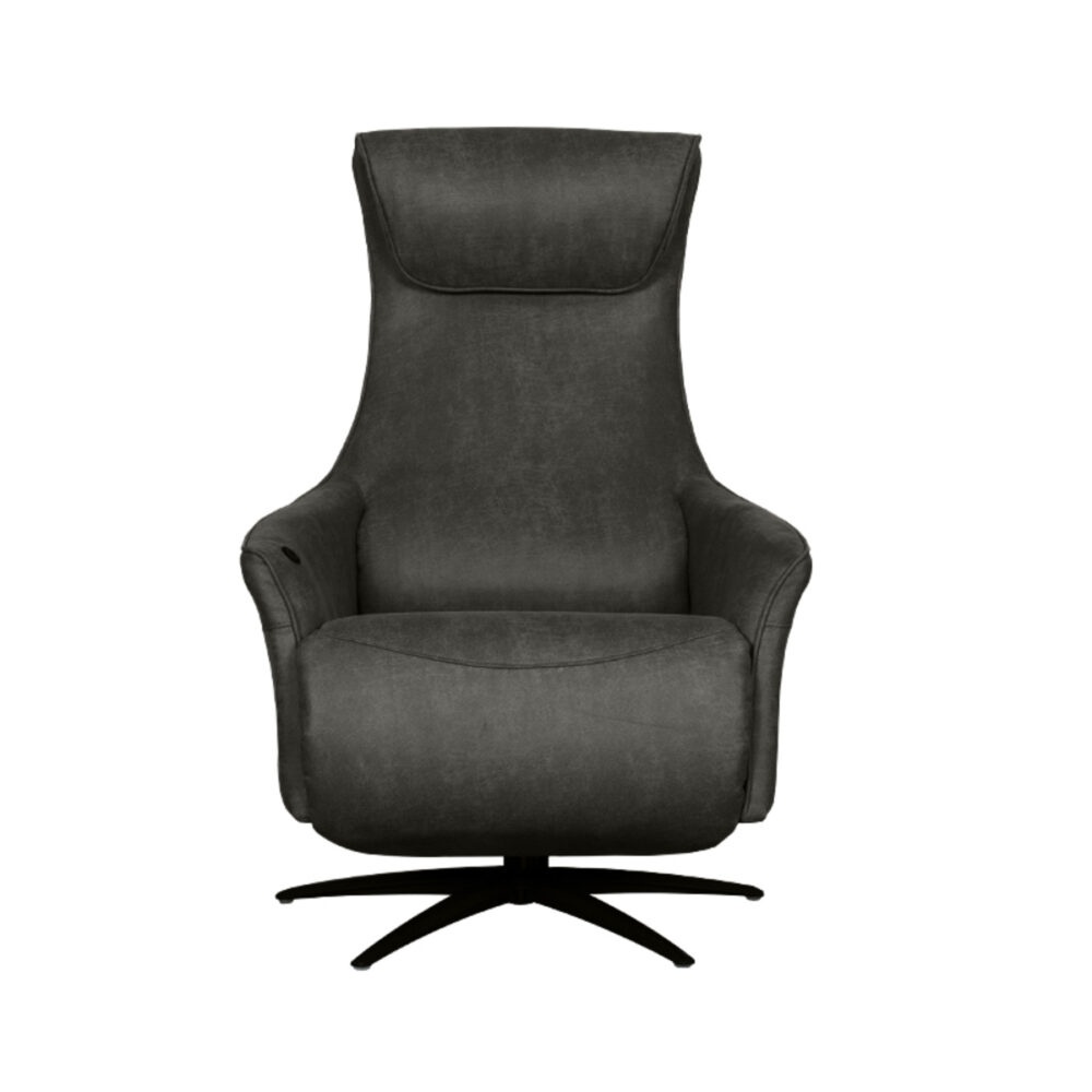 Fauteuil Lund - Antraciet - Micro Suede - One Size