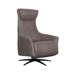Fauteuil Lund - Taupe - Micro Suede - One Size