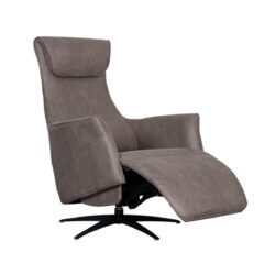 Fauteuil Lund - Taupe - Micro Suede - One Size
